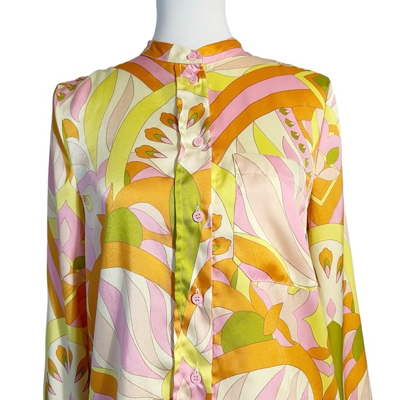 Zara Women's Printed Long Sleeve Shirts Multicolored Size Small - Picture 7 of 11